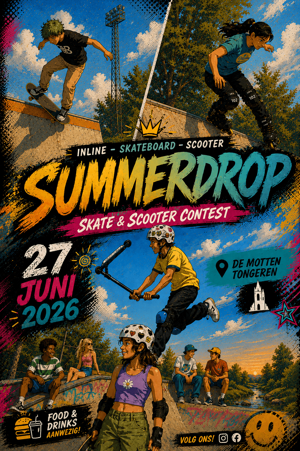 Summerdrop flyer artwork